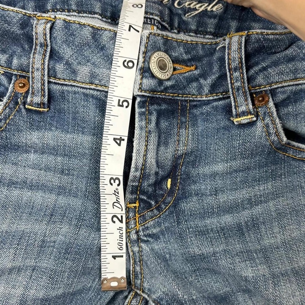 American Eagle y2k favorite boyfriend low rise bootcut jeans size 4 long - Picture 5 of 7